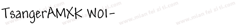TsangerAMXK W01字体转换